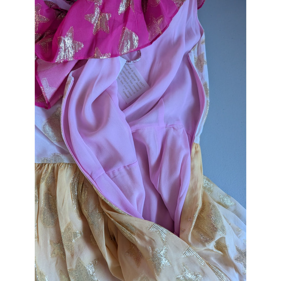 NWT LoveShackFancy Vynne Ombré Colorful Tiered Maxi Dress Sz 8 Pink #1E507 - Picture 10 of 13